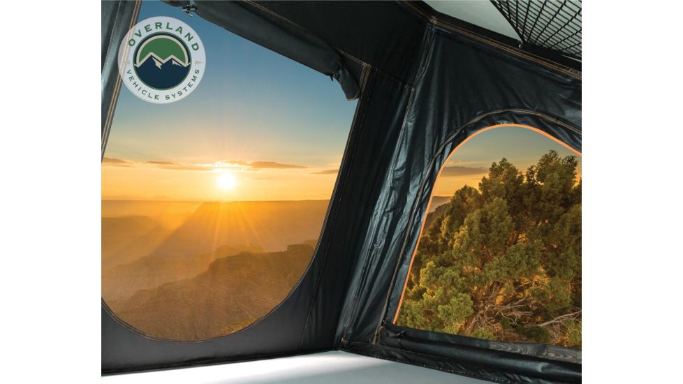Overland Vehicle Systems Mamba III Aluminum Roof Top Tent, 3 Person, Black, 18109901