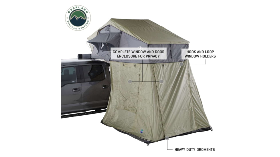 Overland Vehicle Systems N2E Nomadic 2 Extended Roof Top Tent Annex Room, 18529936