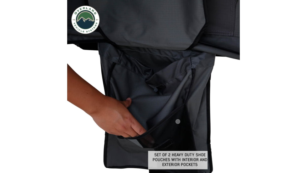 Overland Vehicle Systems N2S Nomadic 2 Standard Roof Top Tent, Gray/Green, 18429936