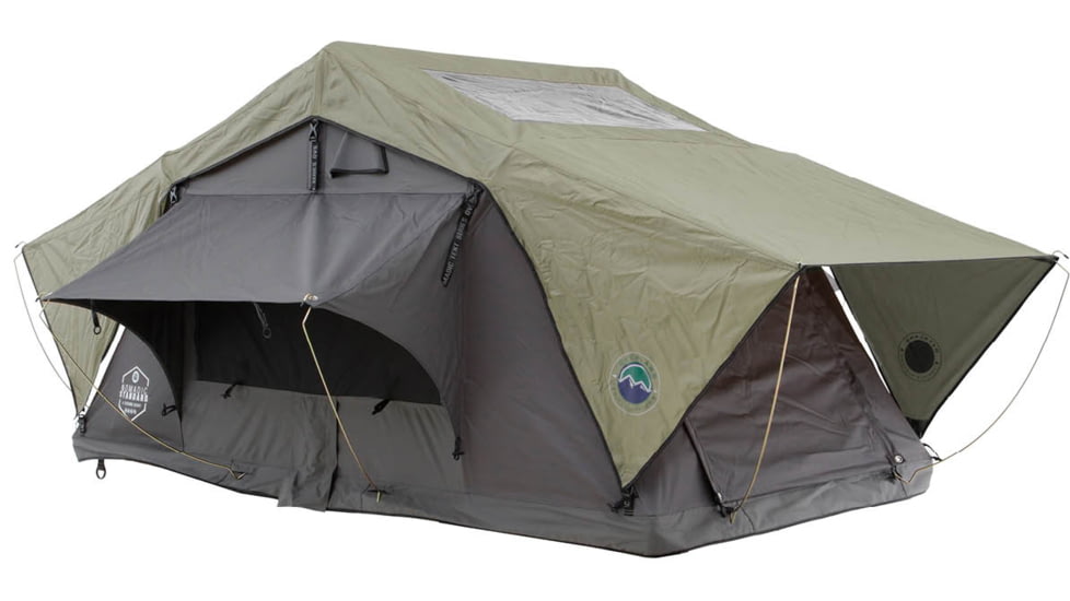 Overland Vehicle Systems N2S Nomadic 2 Standard Roof Top Tent, Gray/Green, 18429936