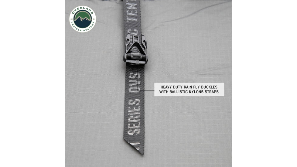 Overland Vehicle Systems N3E Nomadic 3 Extended Roof Top Tent, Gray/Green, 18339936