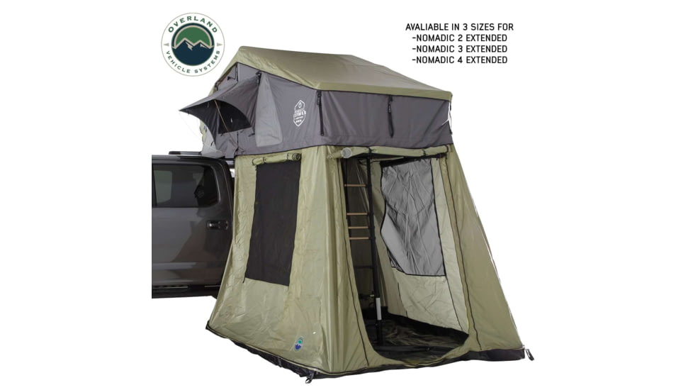 Overland Vehicle Systems N4E Nomadic 4 Extended Roof Top Tent w/Annex, 18641936