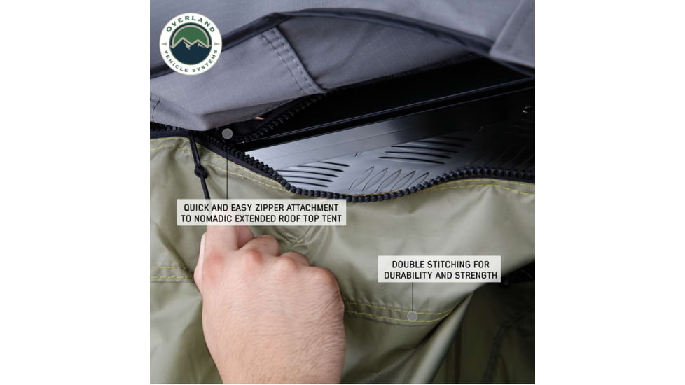 Overland Vehicle Systems N4E Nomadic 4 Extended Roof Top Tent w/Annex, 18641936