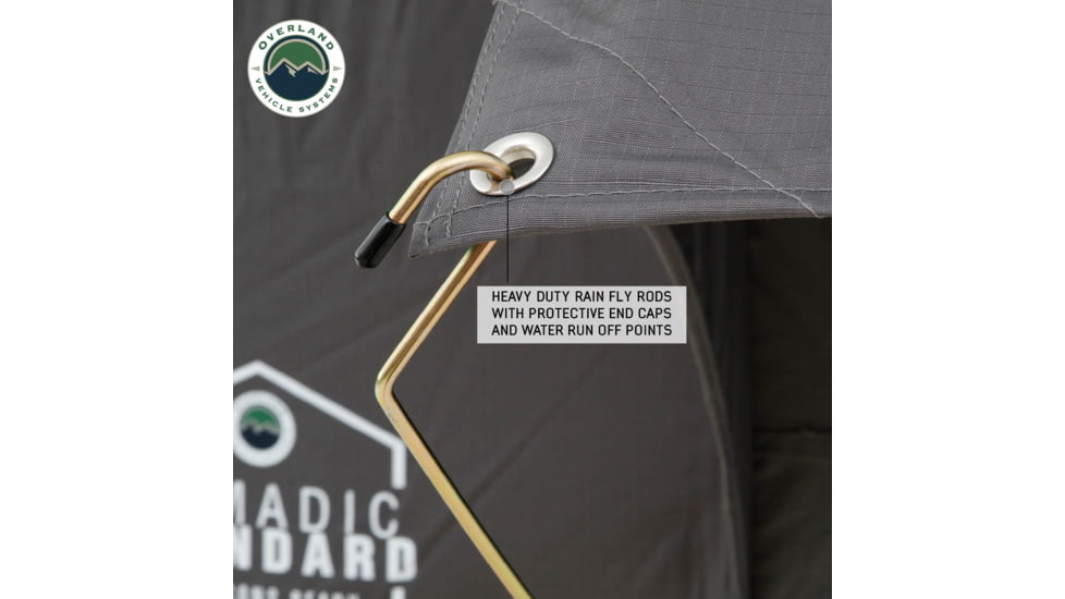 Overland Vehicle Systems N4E Nomadic 4 Extended Roof Top Tent, Gray/Green, 18349936