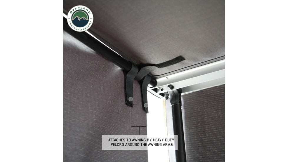 Overland Vehicle Systems Nomadic 2.0 Awning Side Wall, 2.0x2.0, 18089910