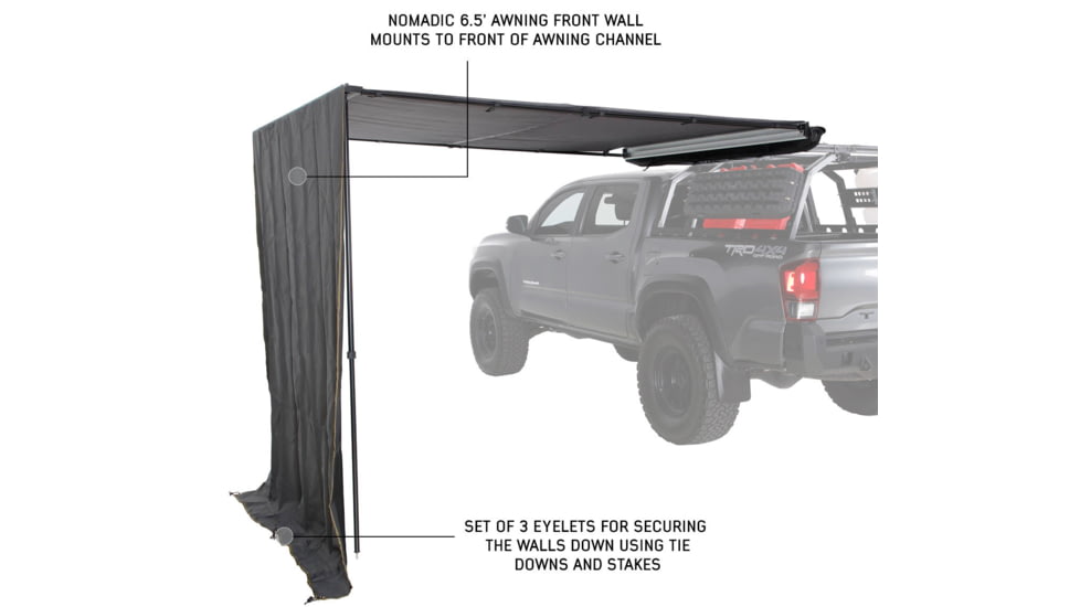 Overland Vehicle Systems Nomadic 2.0 Awning Wall, 6.5 Wall, 2.0x2.5, 18089909