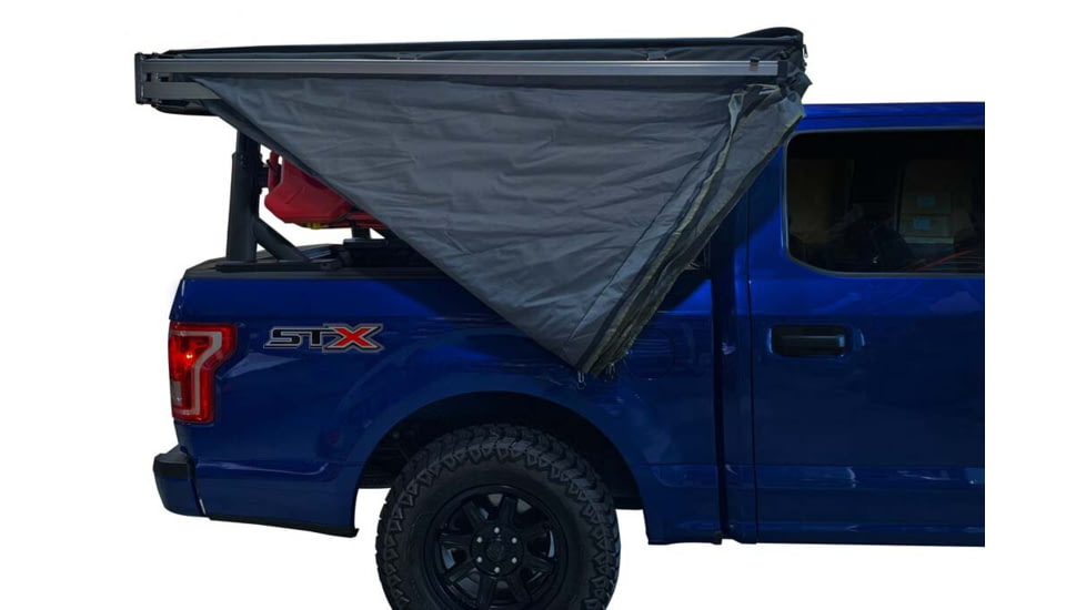 Overland Vehicle Systems Nomadic 270 LT Awning - Passenger Side - Dark Gray Cover With Black Cover Universal, 19569907