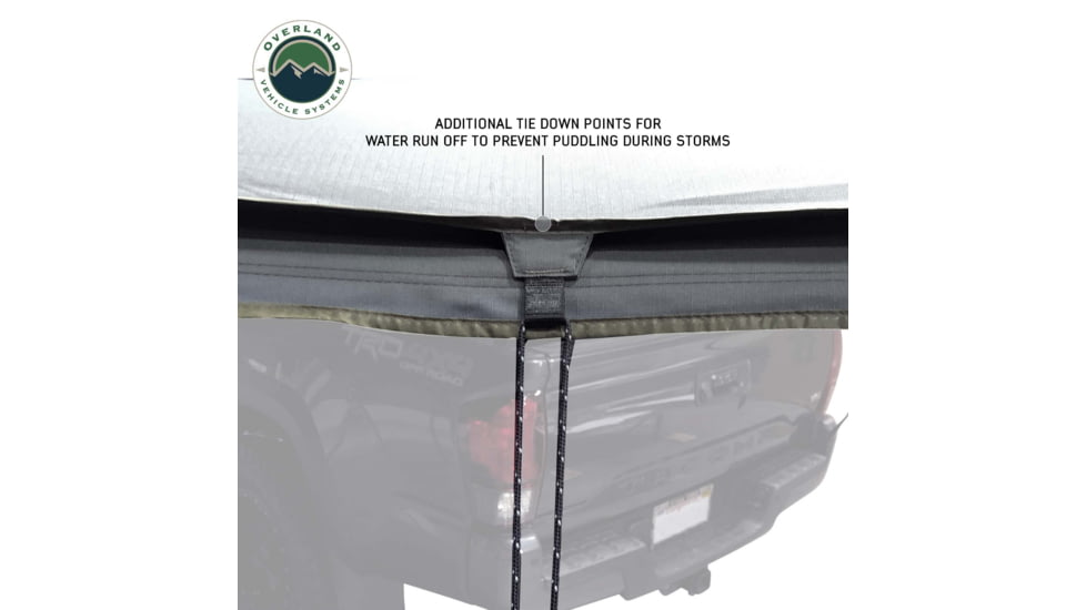 Overland Vehicle Systems Nomadic 270 LTE Passenger Side Awning w/Bracket Kit, 19689909