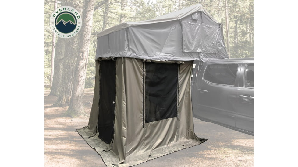 Overland Vehicle Systems Nomadic 3 Annex Base, Green/Black, 86 x 76 x 82 in, 18039836