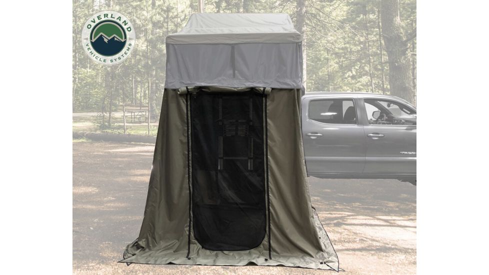 Overland Vehicle Systems Nomadic 4 Annex Base, Green/Black, 100 x 80 x 82 in, 18049836