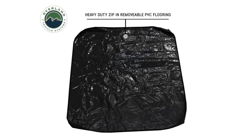 Overland Vehicle Systems Nomadic 4 Annex Base, Green/Black, 100 x 80 x 82 in, 18049836