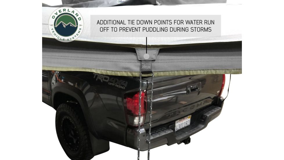 Overland Vehicle Systems Nomadic Awning 270 Cover, Passenger Side, Dark Gray/Black, 240 x 157 x 88.5 in, 19529907