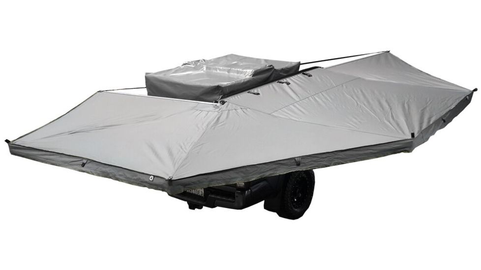 Overland Vehicle Systems Nomadic Awning 270 Cover, Passenger Side, Dark Gray/Black, 240 x 157 x 88.5 in, 19529907