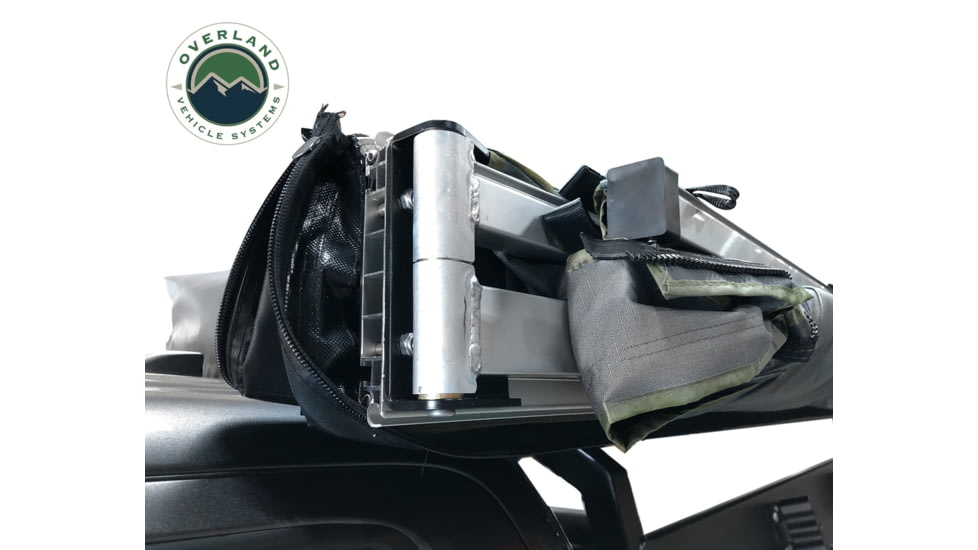 Overland Vehicle Systems Nomadic Awning 270 Degree Awning and Wall 1, 2, &amp; 3, w/Mounting Brackets, Driverside, Dark Gray, 19539907