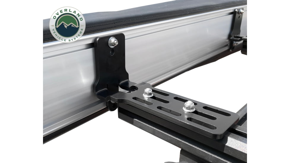 Overland Vehicle Systems Nomadic Awning Tent 180 Degree 88 SF of Shelter With Zip In Wall, Dark Gray, 19619907