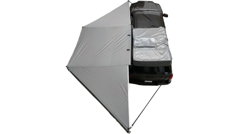Overland Vehicle Systems Nomadic Awning Tent 180 Degree 88 SF of Shelter With Zip In Wall, Dark Gray, 19619907