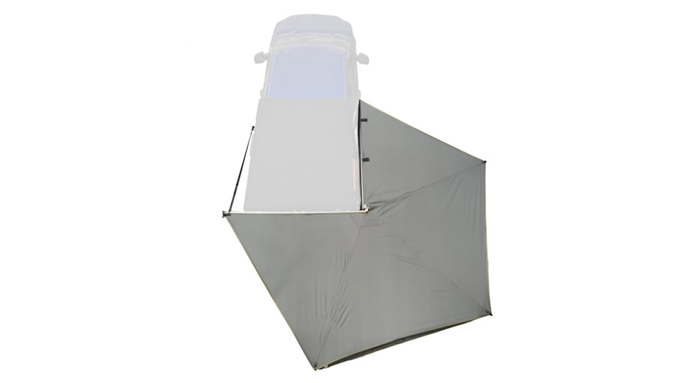Overland Vehicle Systems Nomadic LT 270 Awning &amp; Wall 1, 2, &amp; Mounting Brackets - Passenger Side, Grey/Green, 19589907
