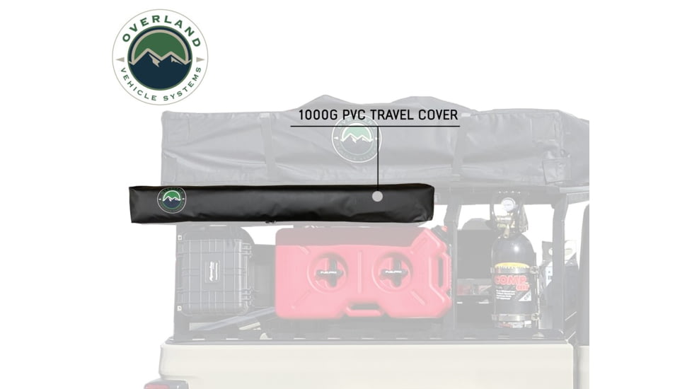 Overland Vehicle Systems Nomadic Quick Deploying Car Side Shower Room, Dark Gray, 18199909