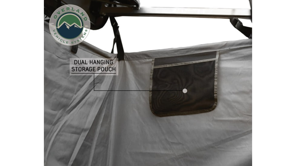 Overland Vehicle Systems Nomadic Quick Deploying Car Side Shower Room, Dark Gray, 18199909