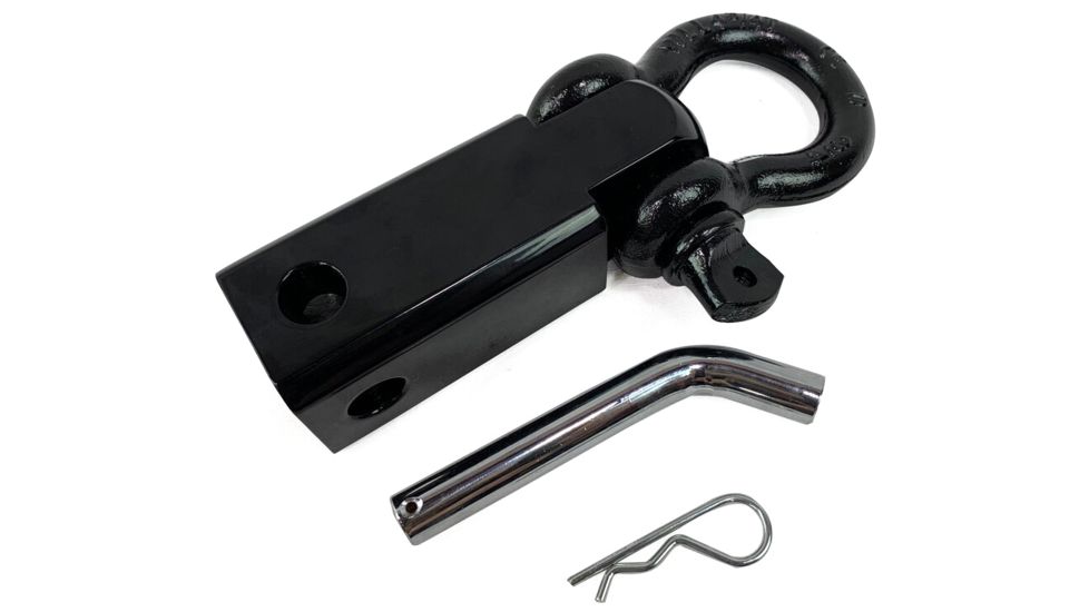 Overland Vehicle Systems Receiver Mount Recovery Shackle, 3/4in, 4.75 Ton, Black, 19109901
