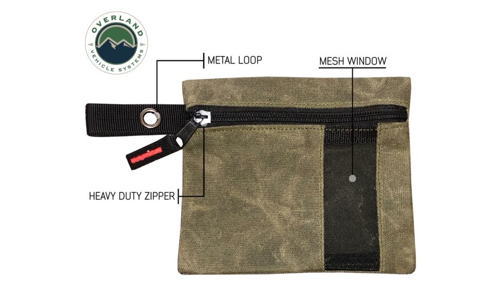 Overland Vehicle Systems Small Bags, 3 Pcs #12 Waxed Canvas, 21069941