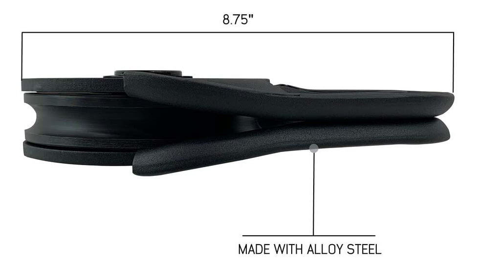 Overland Vehicle Systems Snatch Block, Heavy Duty, Matte, Black, 19139905