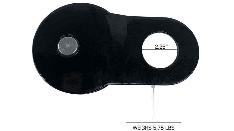 Overland Vehicle Systems Snatch Block, Standard, Gloss, Black, 19139805