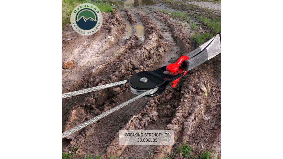 Overland Vehicle Systems Snatch Block, Standard, Gloss, Black, 19139805