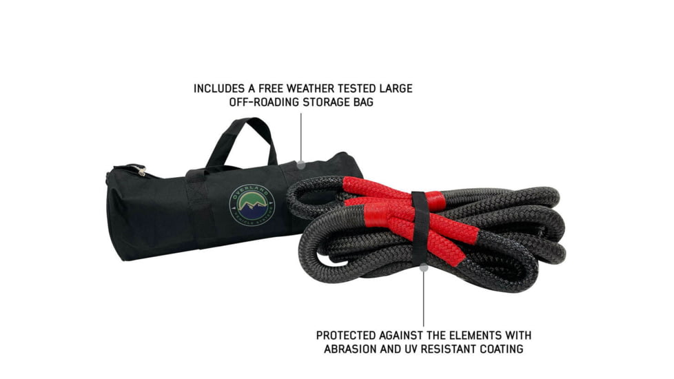 Overland Vehicle Systems Ultimate Recovery Package, Brute Kinetic Rope, Recovery Shovel, Recovery Ramp, 5/8in Soft Shackle, 33-0502