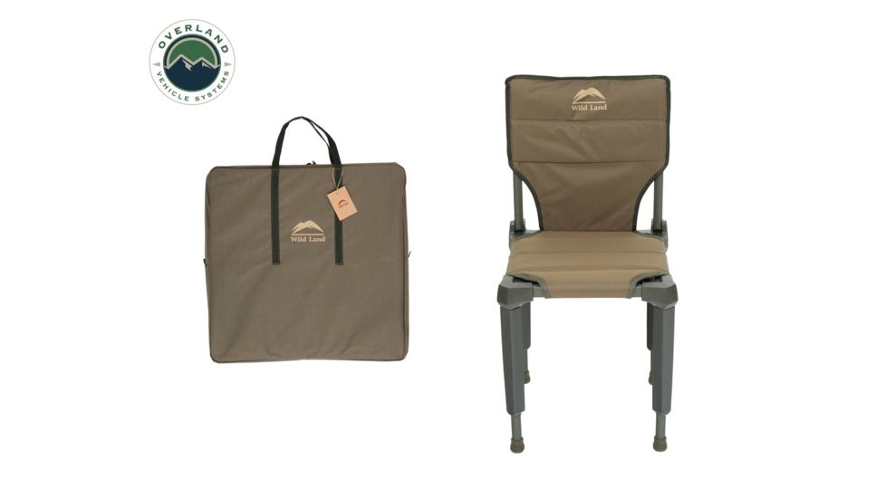 Overland Vehicle Systems Wild Land Camping Gear Chair, 400 lbs Weight Capacity, Tan, 26029910