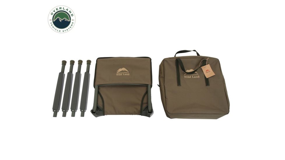Overland Vehicle Systems Wild Land Camping Gear Chair, 400 lbs Weight Capacity, Tan, 26029910