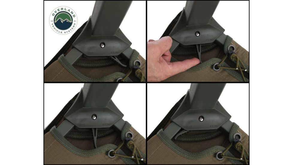 Overland Vehicle Systems Wild Land Camping Gear Chair, 400 lbs Weight Capacity, Tan, 26029910