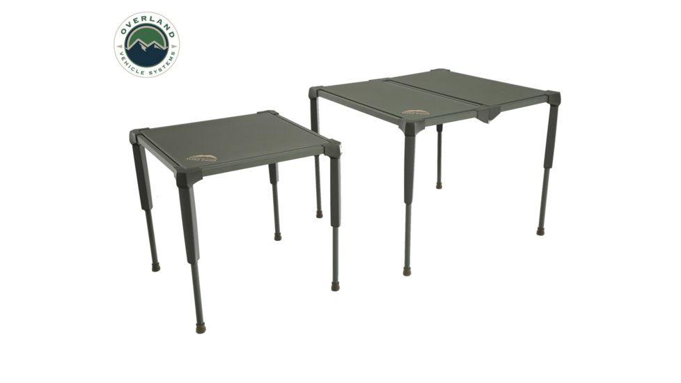 Overland Vehicle Systems Wild Land Camping Gear Table, 200 lbs Weight Capacity, Green, Large, 26049910