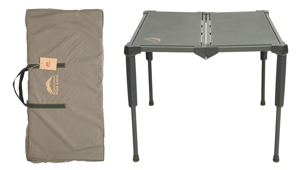 Overland Vehicle Systems Wild Land Camping Gear Table, 200 lbs Weight Capacity, Green, Large, 26049910