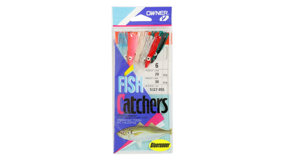 Owner Hooks Bluerunner Squid Sabiki Hook, 6, 5527-055