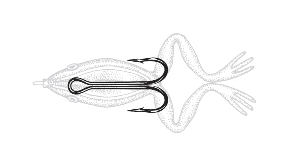 Owner Hooks Frog Hook, Red, 5/0, 5681-153
