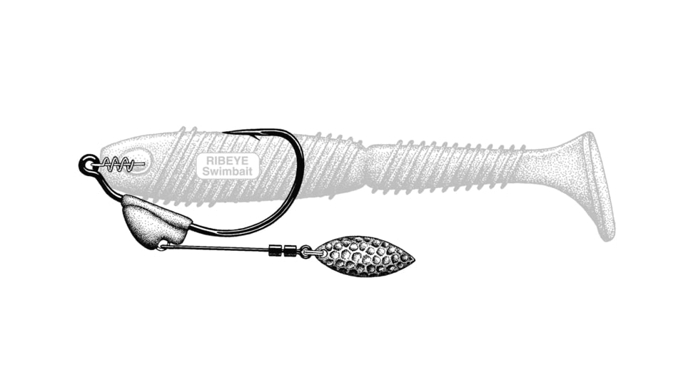 Owner Hooks Gold Colorado Flashy Swimmer, 1/0 - 1/8oz., 4164-021