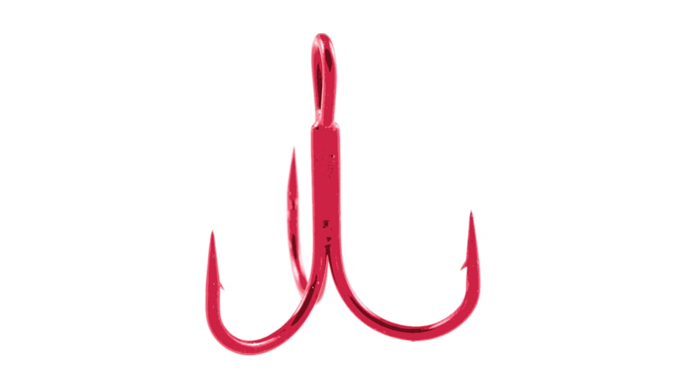 Owner Hooks ST-36 Treble Hook, Red, 6, 5636-053