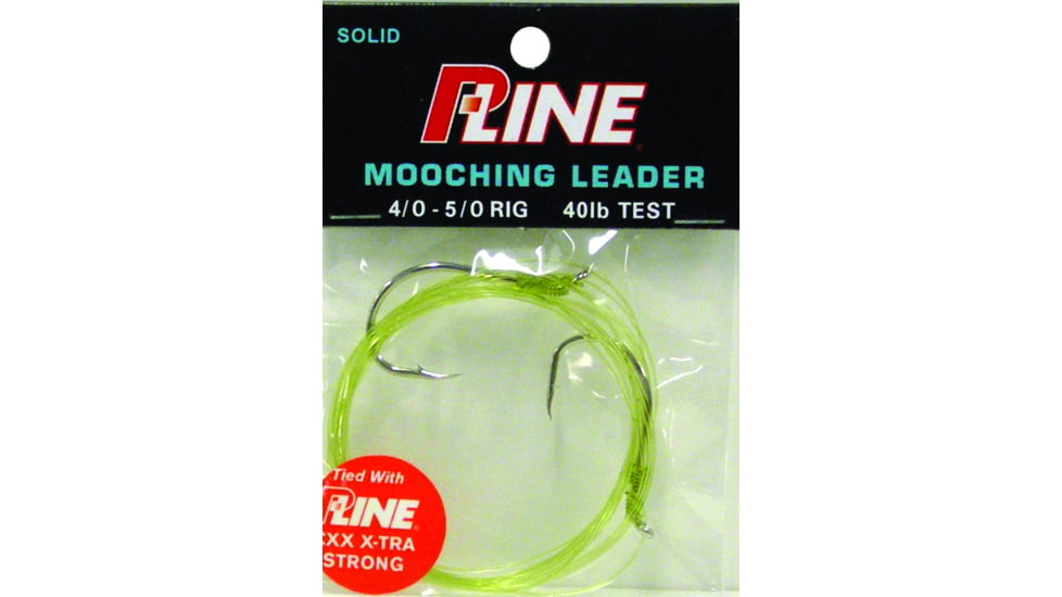P-Line Adjustable Mooching Leader, 40lb Pound Test, 4/0-5/0 Hook Size, Green, SOL40-4/0-5