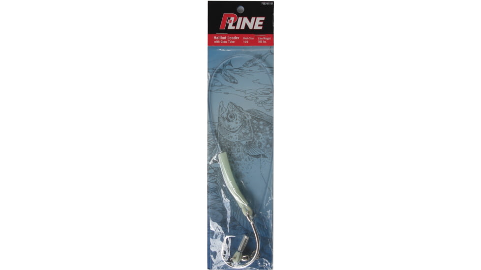 P-Line Alaska Halibut Rigs, 500lb Pound Test, 15/0 Hook Size w/Glow Skirt, PAHR150500HO