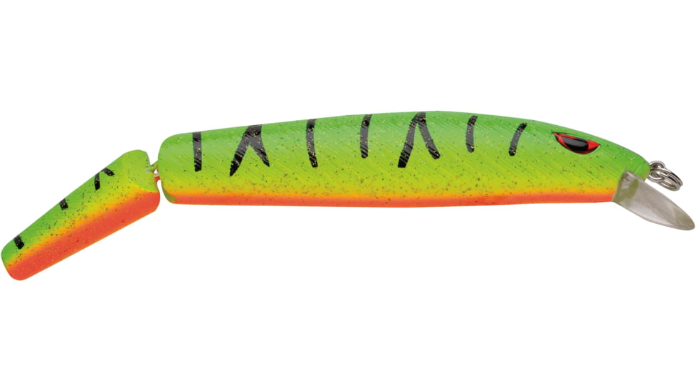 P-Line Angry Eye Predator Jointed Minnow Bait, 6.5in, Firetiger, PPAE-123