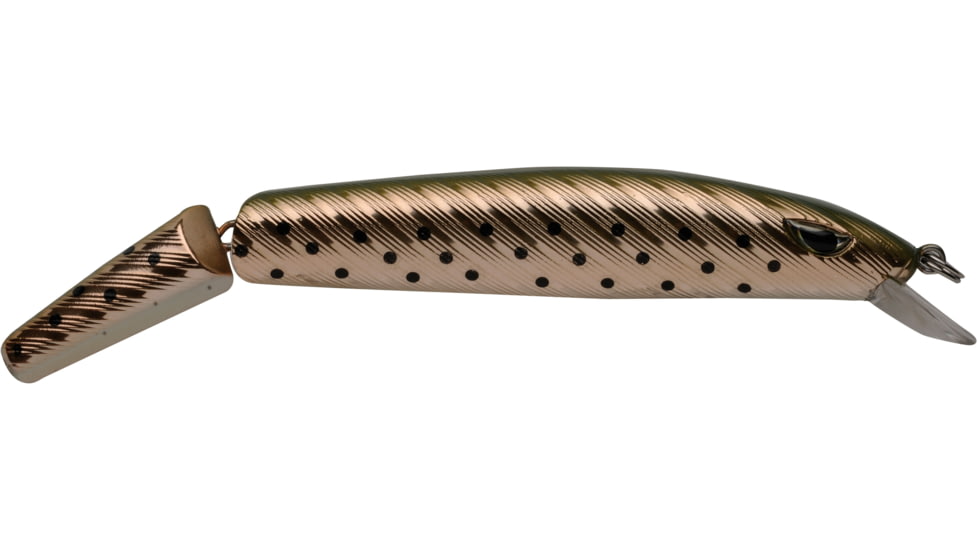 P-Line Angry Eye Predator Jointed Minnow Bait, 6.5in, Rainbow Trout, PPAE-12