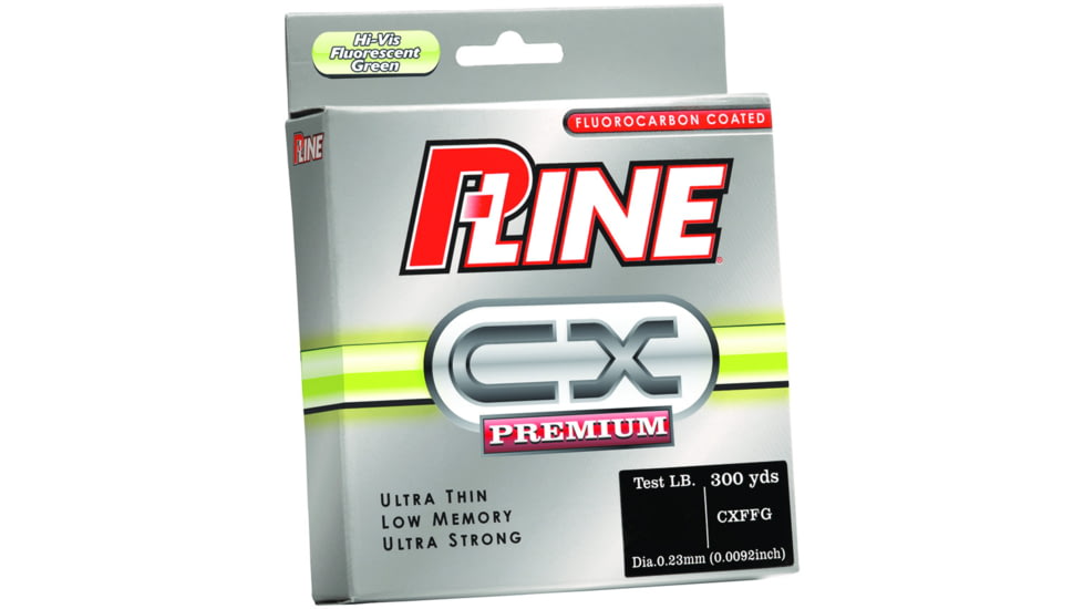 P-Line CX Premium Fluorocarbon-Coated Mono Filler Spool 20lb 300yd Flour Green, CXFFG-20