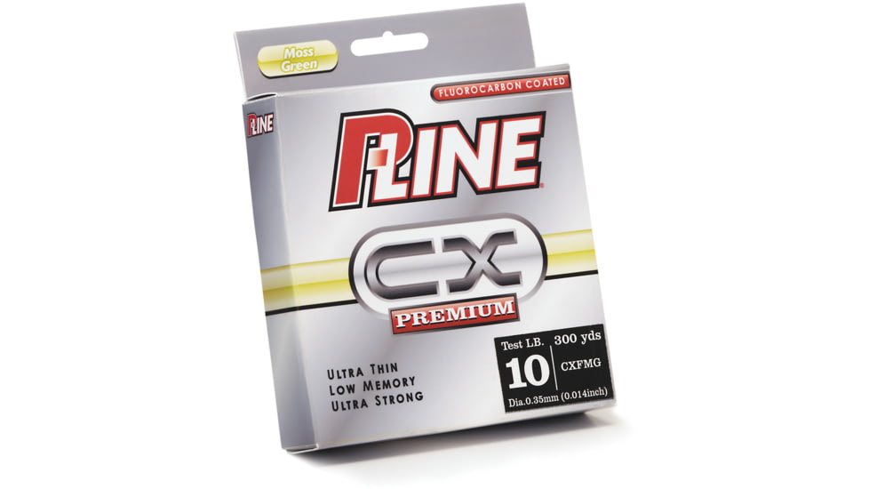 P-Line CX Premium Fluorocarbon-Coated Mono Filler Spool 30lb 300yd Moss Green, CXFMG-30