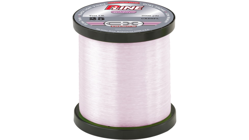 P-Line CX Premium Fluorocarbon-Coated Mono Service Spool 15lb 3000yd Clear Fluorescent, CXBSFL-15