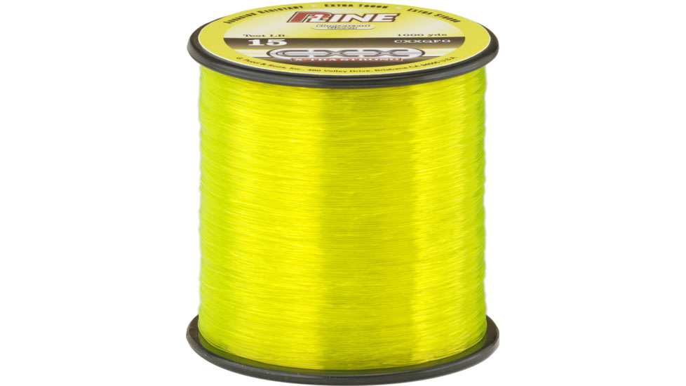 P-Line CXX X-Tra Strong Mono 25lb 500yd Spool Fluorescent Green 1/4lb, CXXQFG-25