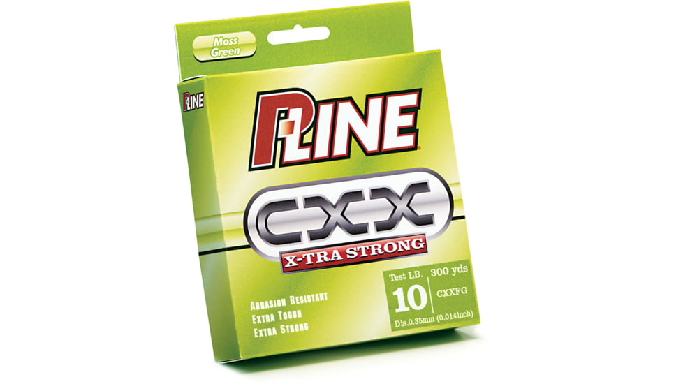 P-Line CXX X-Tra Strong Mono Filler Spool 20lb 300yd Moss Green, CXXFG-20
