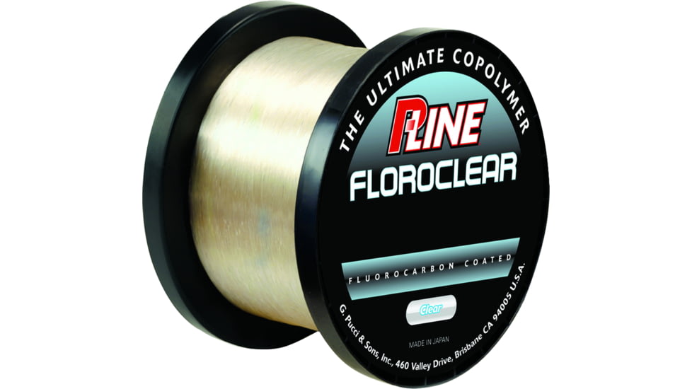 P-Line Floroclear Fluorocarbon Coated Mono 25lb 3000yd Clear, FCC-25