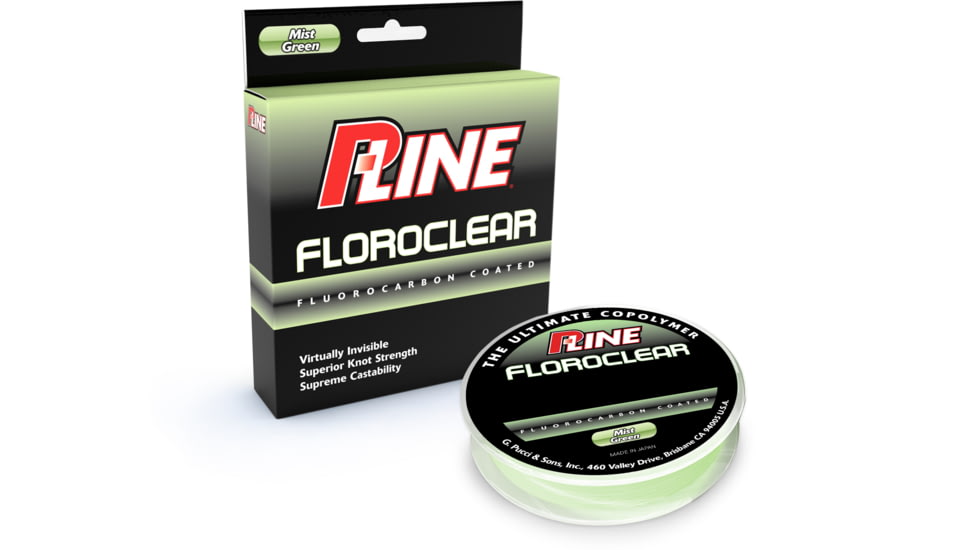 P-Line Floroclear Fluorocarbon Coated Mono, Mist Green, 4lb 300Yd, FCCFMGF-4