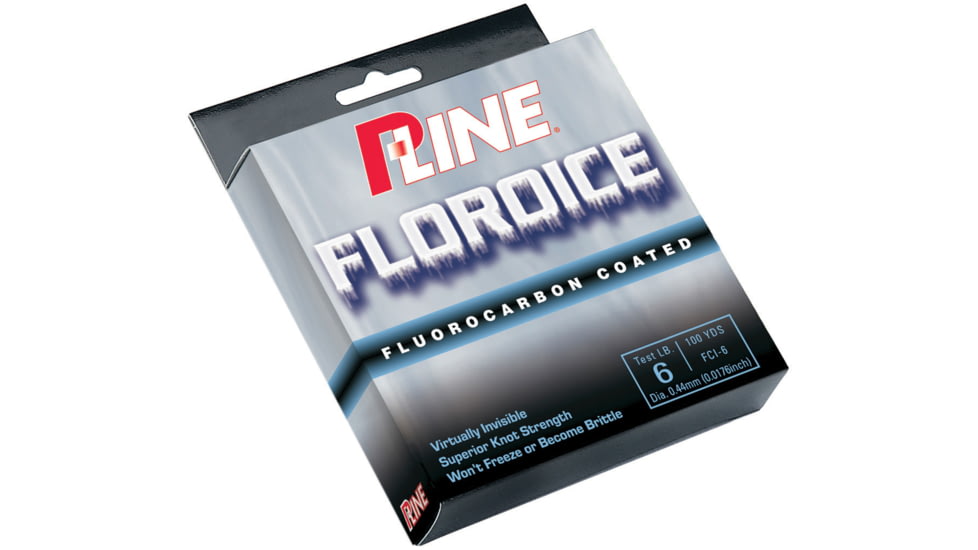 P-Line Floroice Fluorocarbon Coated Mono Line, Clear, 100Yd 4lb, FCI-4